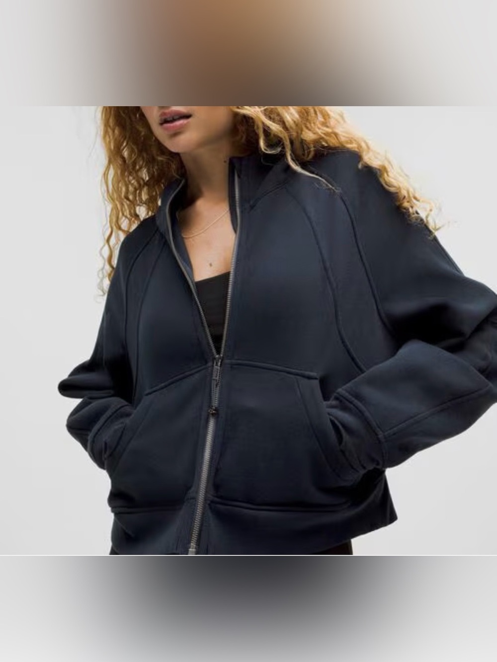 lululemon athletics Scuba Oversized Full-Zip Navy Hoodie